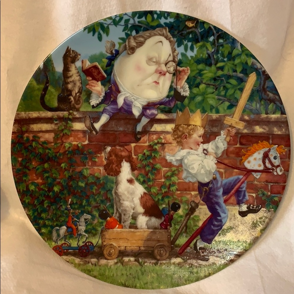 PLATE #1 Knowles Humpty Dumpty Childhood Rhymes Series Collector Plate NEW